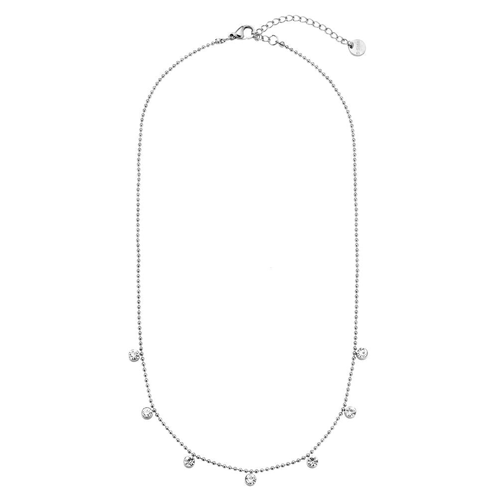 40cm Nice Diamond Dots Halskette 14K vergoldet