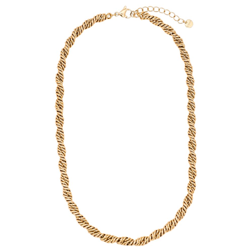 40cm Heavy Twist Halskette 14K vergoldet
