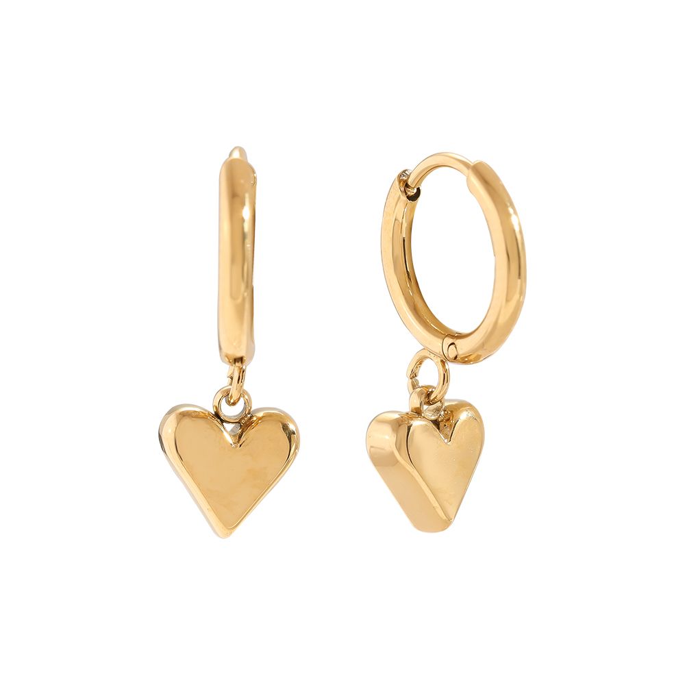 Classic Heart Ohrringe 14K vergoldet
