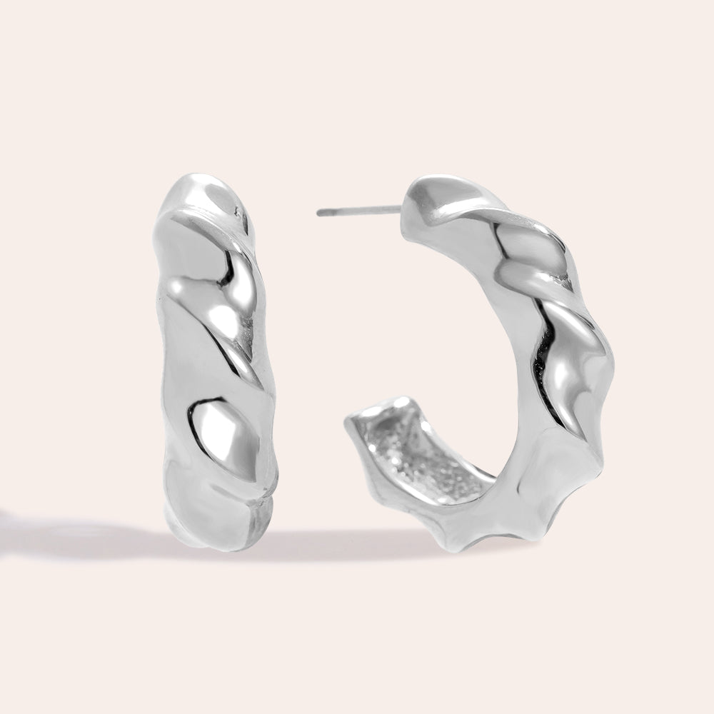 27mm Twist Jack Ohrringe 14K vergoldet