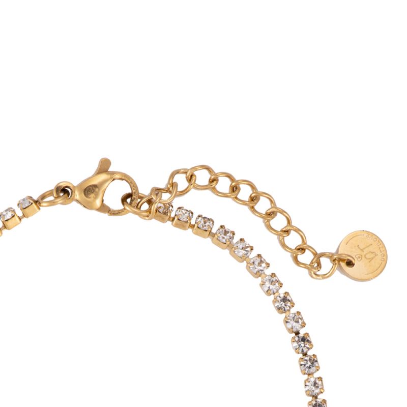 Fine Tennis Armband 14K vergoldet