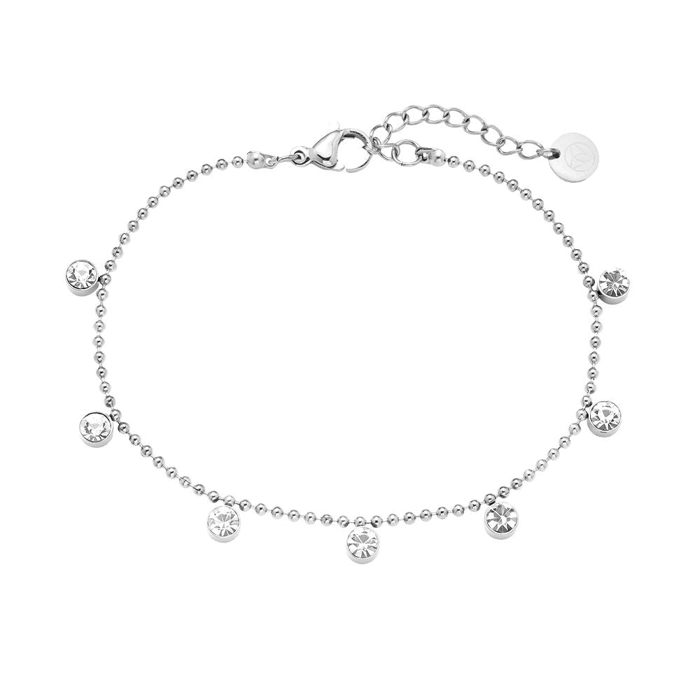 17cm Nice Diamond Dots Armband 14K vergoldet