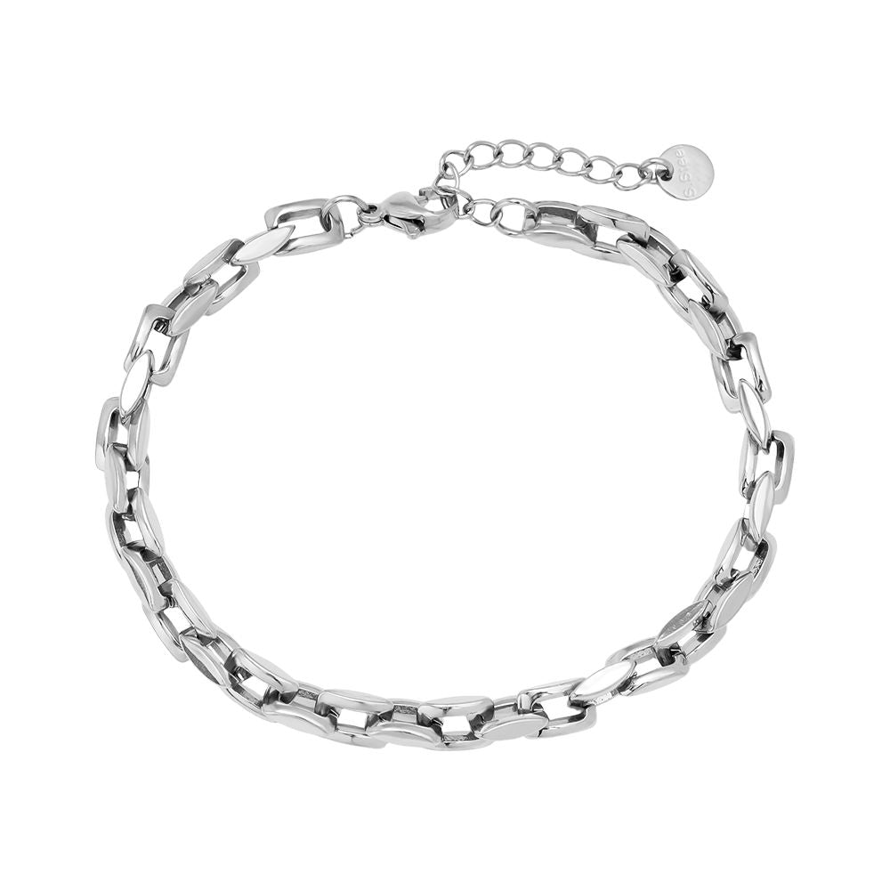 16cm Linked Chain Armkette 14K vergoldet