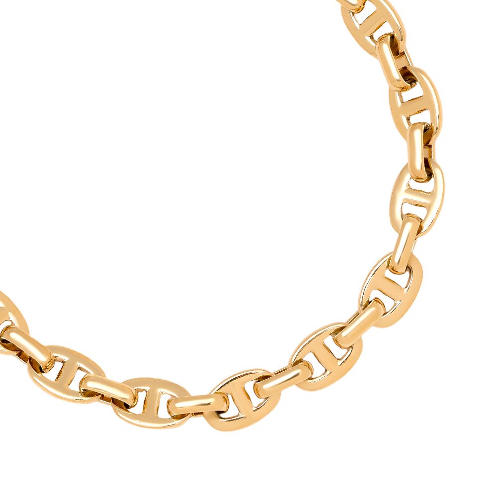 17cm Pig Nose Chain Armkette 14K vergoldet